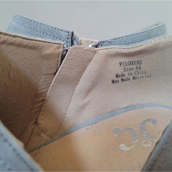 Journee Collection Womens Size 6.5 Gray Hartli D'Orsay Peep Toe Heel Sandals - Picture 11 of 11